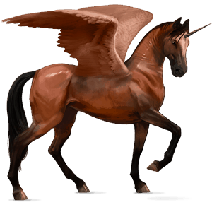 winged riding unicorn paint horse bay tobiano