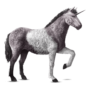 riding unicorn mouse grey tobiano