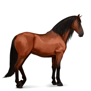 riding horse flaxen chestnut 