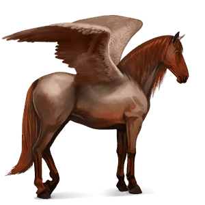 riding pegasus hanoverian strawberry roan