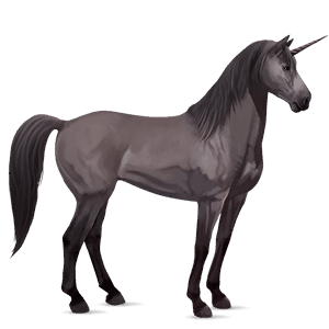riding unicorn mustang mouse grey