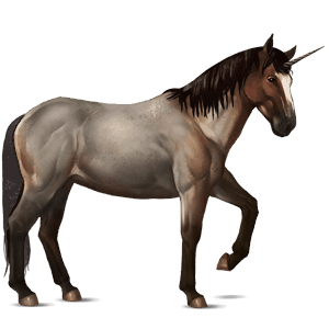 riding unicorn cherry bay overo