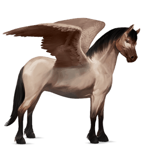 pegasus pony welsh light grey