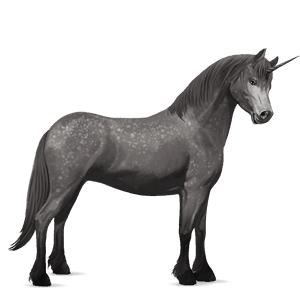 unicorn pony welsh mouse grey