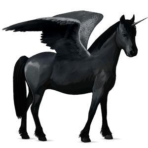 winged unicorn pony  palomino
