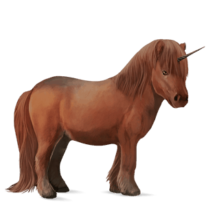 unicorn pony shetland chestnut