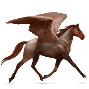 riding pegasus mustang roan