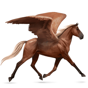 riding pegasus french trotter flaxen chestnut 
