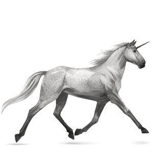 riding unicorn light grey