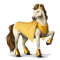 riding pegasus thoroughbred light grey