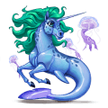 winged unicorn pony  chestnut