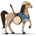 riding horse paint horse cherry bay overo