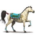 riding horse marwari cherry bay overo