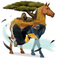 pony fjord brunblakk