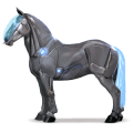 draft horse percheron dapple grey