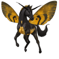 unicorn pony newfoundland pony dark bay