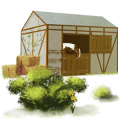 riding horse quarter horse light grey