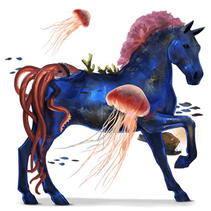 riding horse friesian black