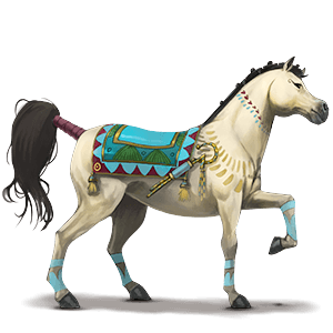 riding horse thoroughbred dapple grey