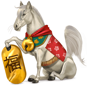 divine horse maneki-neko